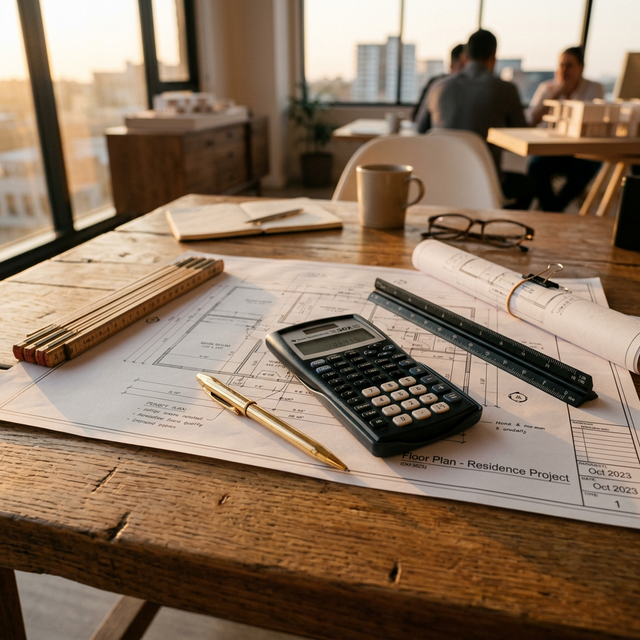 حاسبة التكاليف التقديرية لإدارة المشاريع